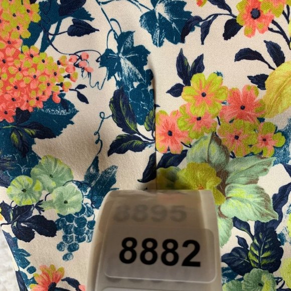 Closet London Women's Multicolor Floral V-back Pleated Summer Dress Size 12 8882 - Picture 9 of 9